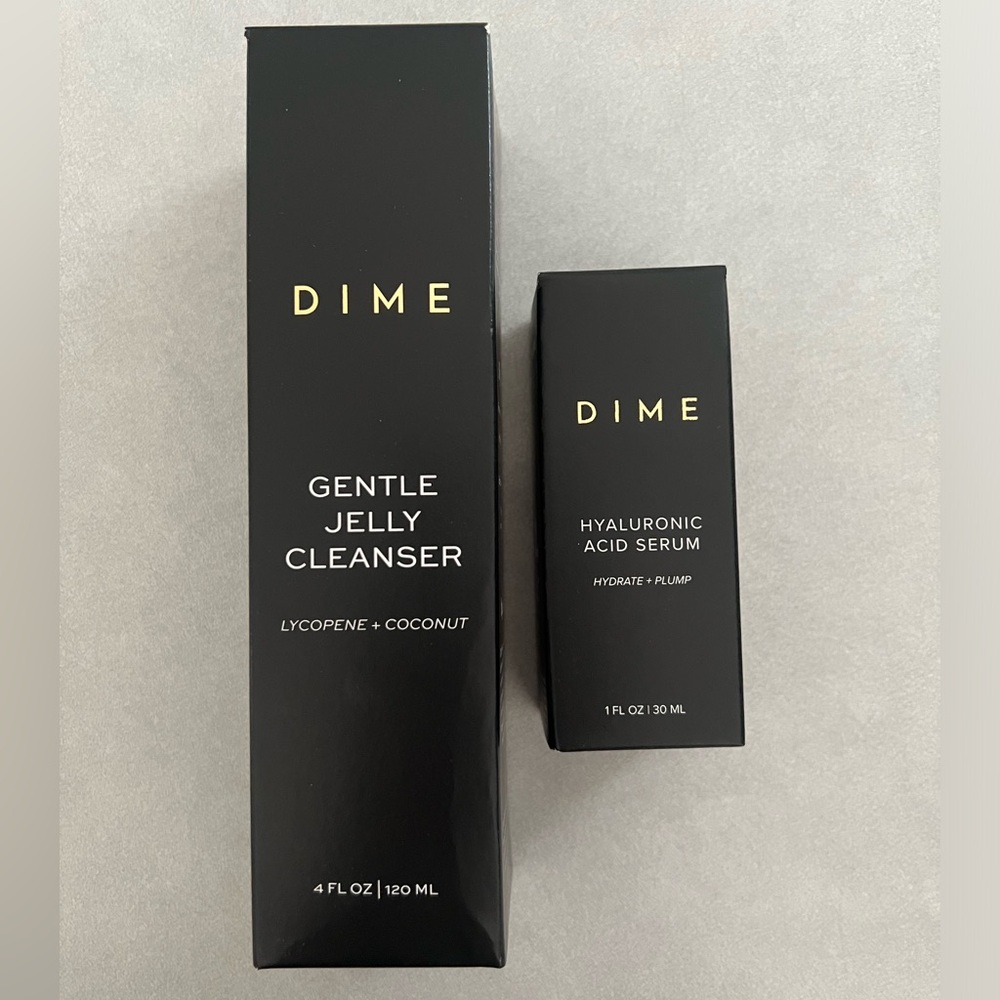 NWT DIME BEAUTY duo. Gentle Jelly Cleanser & Hyaluronic Acid Serum.